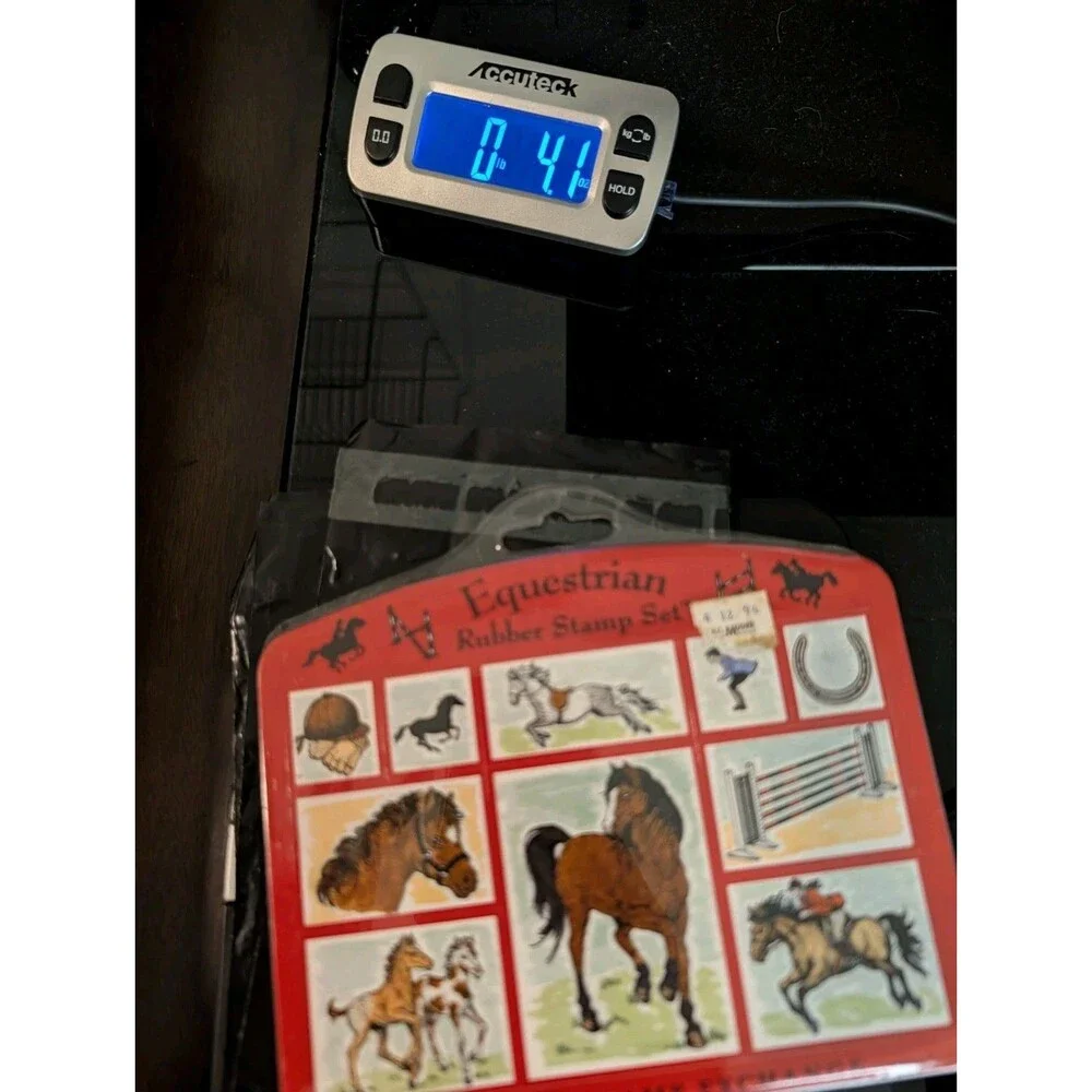 Vintage PSX Horse Stamps Equestrian Foam Foam Mounted 10 Pc Set Crafts Used 90s